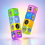 510-Thread Color Block Battery